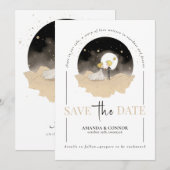 Invitation Le Petit Prince et Mariée Sauvez la date Invitatio (Devant / Derrière)