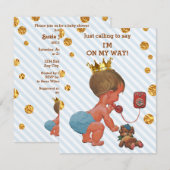 Invitation Le Petit Prince Sur Les Frappes De Téléphone Le Ba (Devant / Derrière)