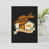 Invitation Le Plomber Plumbing Profression Craft Offre d'empl (Debout devant)