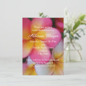 Invitation Le Plumeria de Frangipani fleurit la Fête de la (Debout devant)