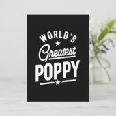 Invitation Le plus grand cadeau de Fête des pères de pavot au (Debout devant)