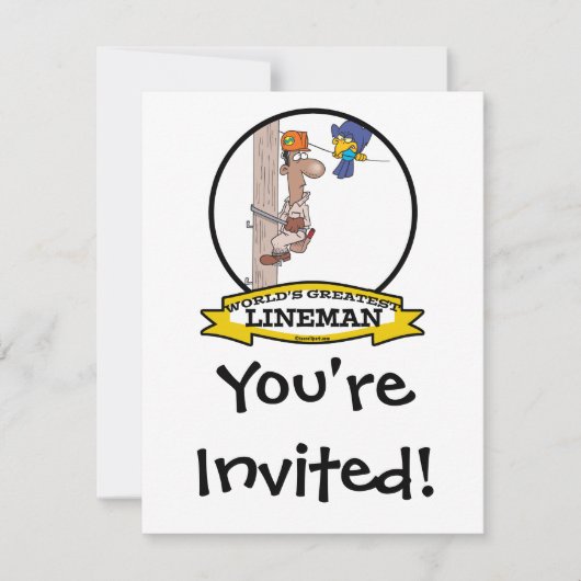 INVITATION LE PLUS GRAND DESSIN LINÉEN POUR HOMMES (Devant)