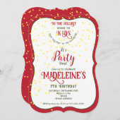 Invitation Le plus joli groupe d'enfants amusant fête d'anniv (Devant / Derrière)