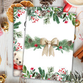 Invitation Le plus mondain | Ours Noël 1er anniversaire