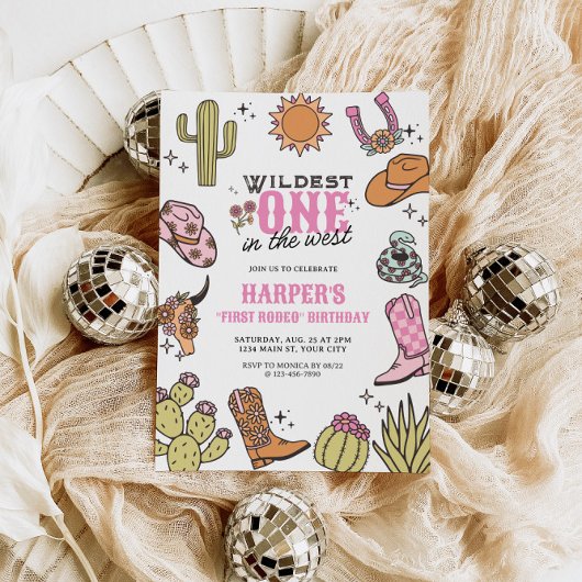 Invitation Le plus sauvage en Occident Premier Rodéo Annivers