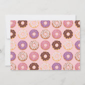 Invitation LE PLUS SUCRÉ UN Pink Iced Donuts Premier Annivers (Dos)