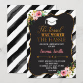 Invitation Le pompon valait la peine d'inviter le mot (Devant / Derrière)