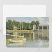 Invitation Le pont d'Argenteuil de Claude Monet (1874) (Devant / Derrière)