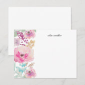 Invitation Le pourpre fleurit la papeterie personnalisée par (Devant / Derrière)