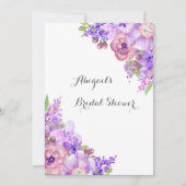 Invitation Le pourpre lilas rustique fleurit la Fête de la (Devant)