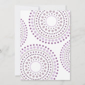 Invitation Le pourpre ombrage l'anniversaire de tribal de (Dos)