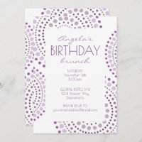 Le pourpre ombrage l'anniversaire de tribal de