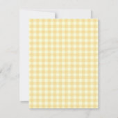 Invitation Le poussin de Pâques et l'oeuf de Pâques d'or (Dos)