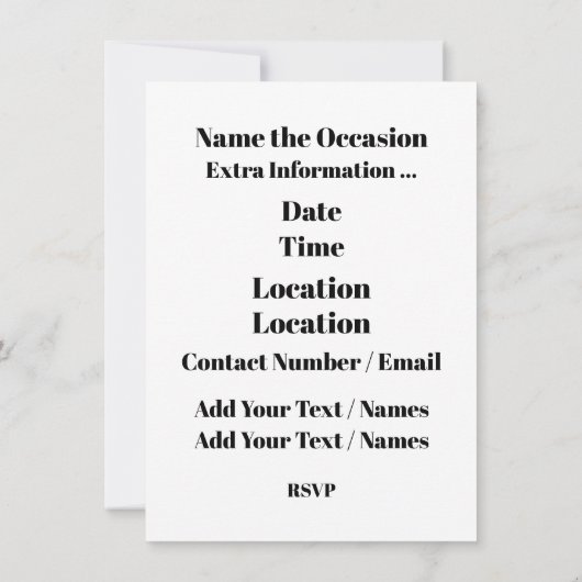 Invitation Le pouvoir du LION (Dos)