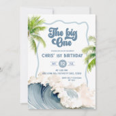 Invitation Le premier anniversaire de la Big One Summer Beach (Devant)
