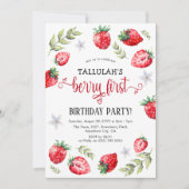 Invitation Le premier anniversaire de Little One, un délicieu (Devant)