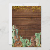 Invitation Le premier anniversaire de Rodéo du garçon Texas W (Dos)