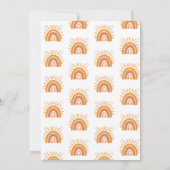 Invitation Le premier anniversaire de Wild One Muted Rainbow  (Dos)