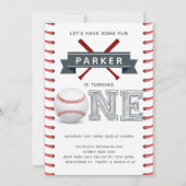 Invitation Le premier anniversaire du baseball (Devant)