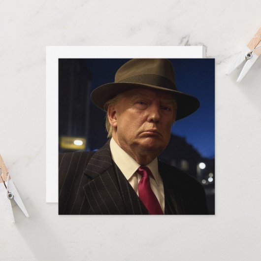 Invitation Le président américain Donald Trump parrain (Devant/Arrière en situation)