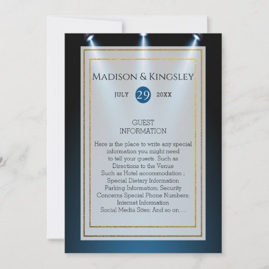 Invitation Le président Trump 🇺 🇸 ✨ Mariage patriotique (Devant)