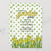 Invitation Le printemps a Sprung fête d'anniversaire (Devant / Derrière)