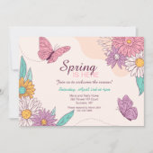 Invitation Le printemps est arrivé (Devant)