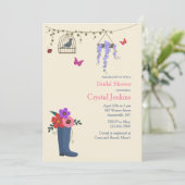 Invitation Le Printemps est là (Debout devant)