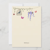 Invitation Le Printemps est là (Dos)