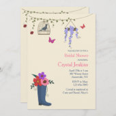 Invitation Le Printemps est là (Devant / Derrière)