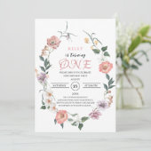 Invitation Le Printemps fleur sauvage fête (Debout devant)