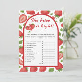 Invitation Le prix est droit fraise Berry Sweet Game (Debout devant)