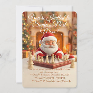 Invitation Le prochain coup de Santa – Fête de Noël drôle d'é