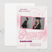 Invitation Le projet final : Parti de l'obtention du diplôme (Devant / Derrière)