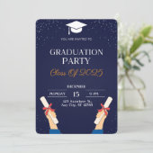 Invitation Le projet final : Parti de l'obtention du diplôme (Debout devant)