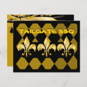 Invitation Le Pure Or Fleur de Lis (Devant / Derrière)