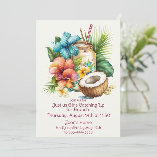 Invitation Le rassemblement des femmes (Debout devant)