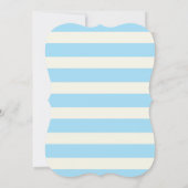 Invitation le renne à nez rouge ; les bandes bleues (Dos)