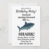 Invitation Le Requin Orienté Vers L'Avant Comme Un Requin Ann (Devant)