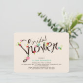 Invitation Le ressort lunatique fleurit l'invitation chic de (Debout devant)