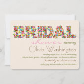 Invitation Le ressort nuptiale de couleurs fleurit (Devant)