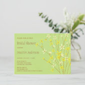 Invitation Le ressort sauvage fleurit la Fête de la mariée de (Debout devant)