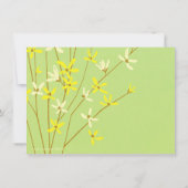 Invitation Le ressort sauvage fleurit la Fête de la mariée de (Dos)