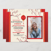 Invitation Le restaurant chinois de fête d'anniversaire en ph (Devant / Derrière)