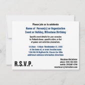 Invitation Le rétro camion est hors de ce monde (Dos)