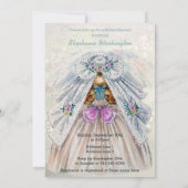 Invitation Le rétro double de dos d'avant de Fête de la (Dos)