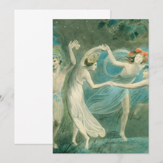 Invitation Le Rêve de William Blake (Devant / Derrière)