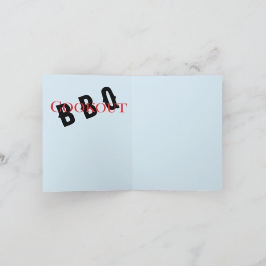 Invitation : Le rêve du barbecue (Intérieur)