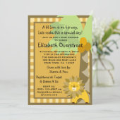 Invitation Le Roi Shower Zoo Safari Custom de jungle de lion (Debout devant)