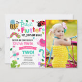 Invitation Le rose de fille d'invitation d'anniversaire (Devant)